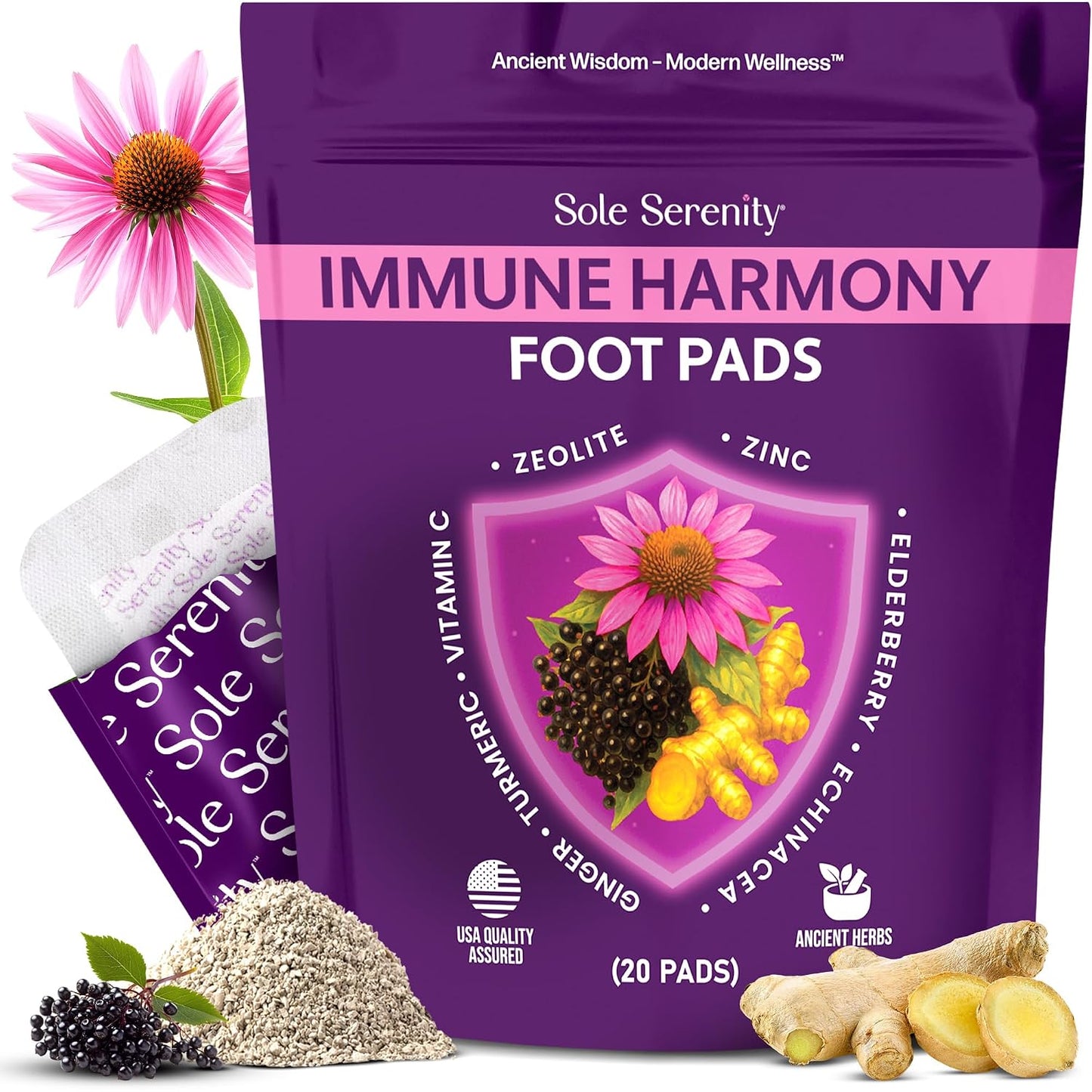 Good Night Foot Pads - Herbal Blend for Achy Feet Relief | No Prep Required