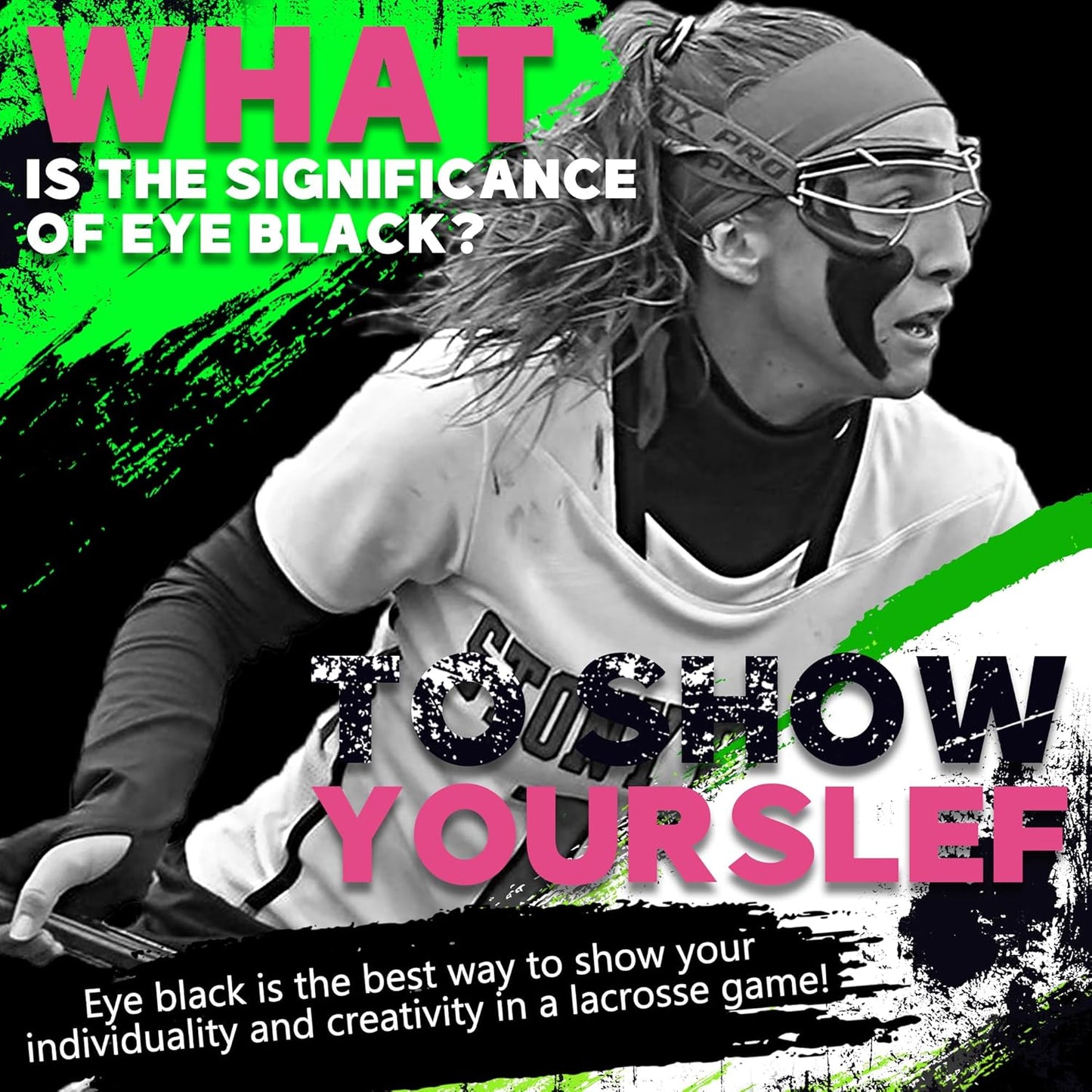 Eye Black Stick - Anti-Glare Grease Paint for Baseball, Softball, Football | Sweat-Proof, Long-Lasting Color, .67 oz