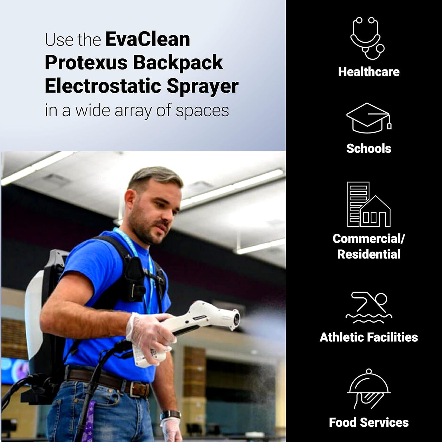Professional 16.8 Volt Charger - Fast Charging for 3350/6700mAh Lithium-Ion Batteries | Compatible with EvaClean PROTEXUS Sprayers PX200, PX300