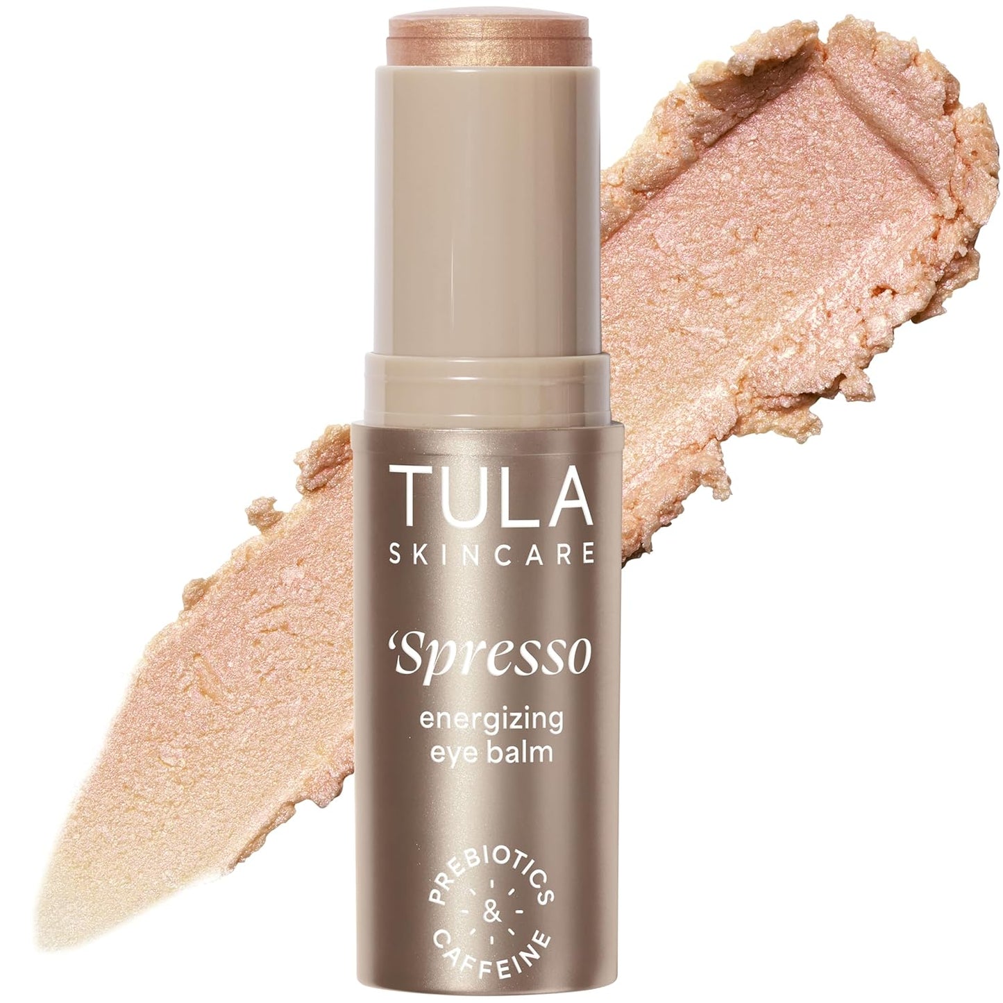 TULA Spresso Energizing Eye Balm - Caffeine Under Eye Treatment for Dark Circles | Portable 0.35 oz