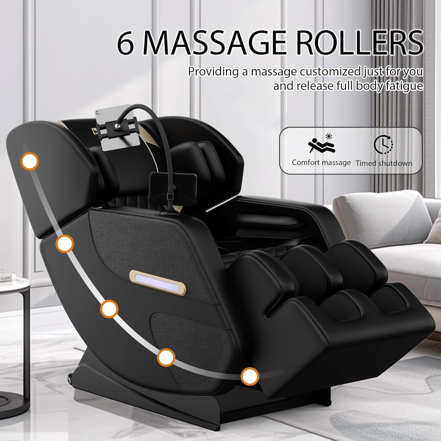 Full Body Massage Chair - Zero Gravity with Airbag Massage, Heating & Touch Screen | 2026 Model
