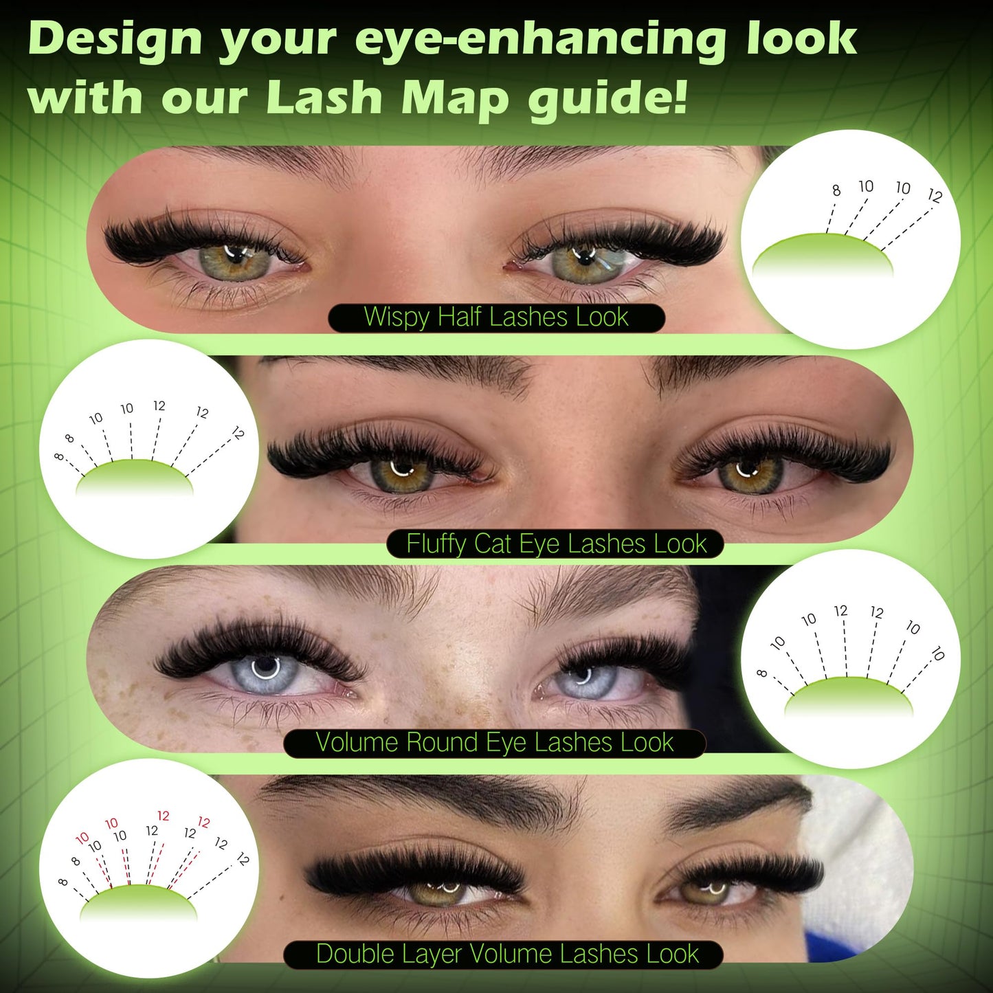 Fluffy Lash Clusters 8-12MM Short Cluster Eyelash Extensions Wispy Eyelash Clusters Thick Volume DIY Lash Extension Eye Lash Clusters Individual Lashes Cluster Lashes by Newcally