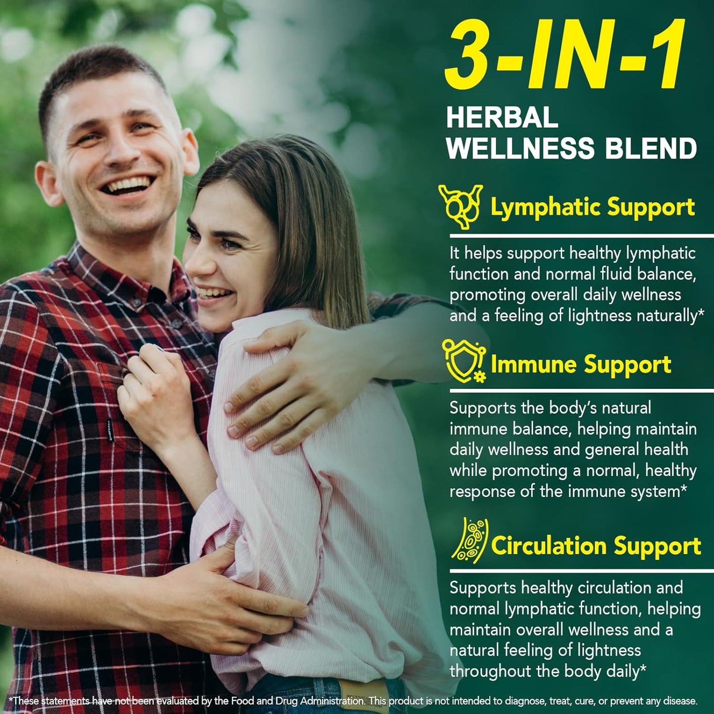 Lymphatic Drainage Supplement - 21-in-1 Botanical Blend for Detox & Circulation | 240 Softgels, 4,275 mg