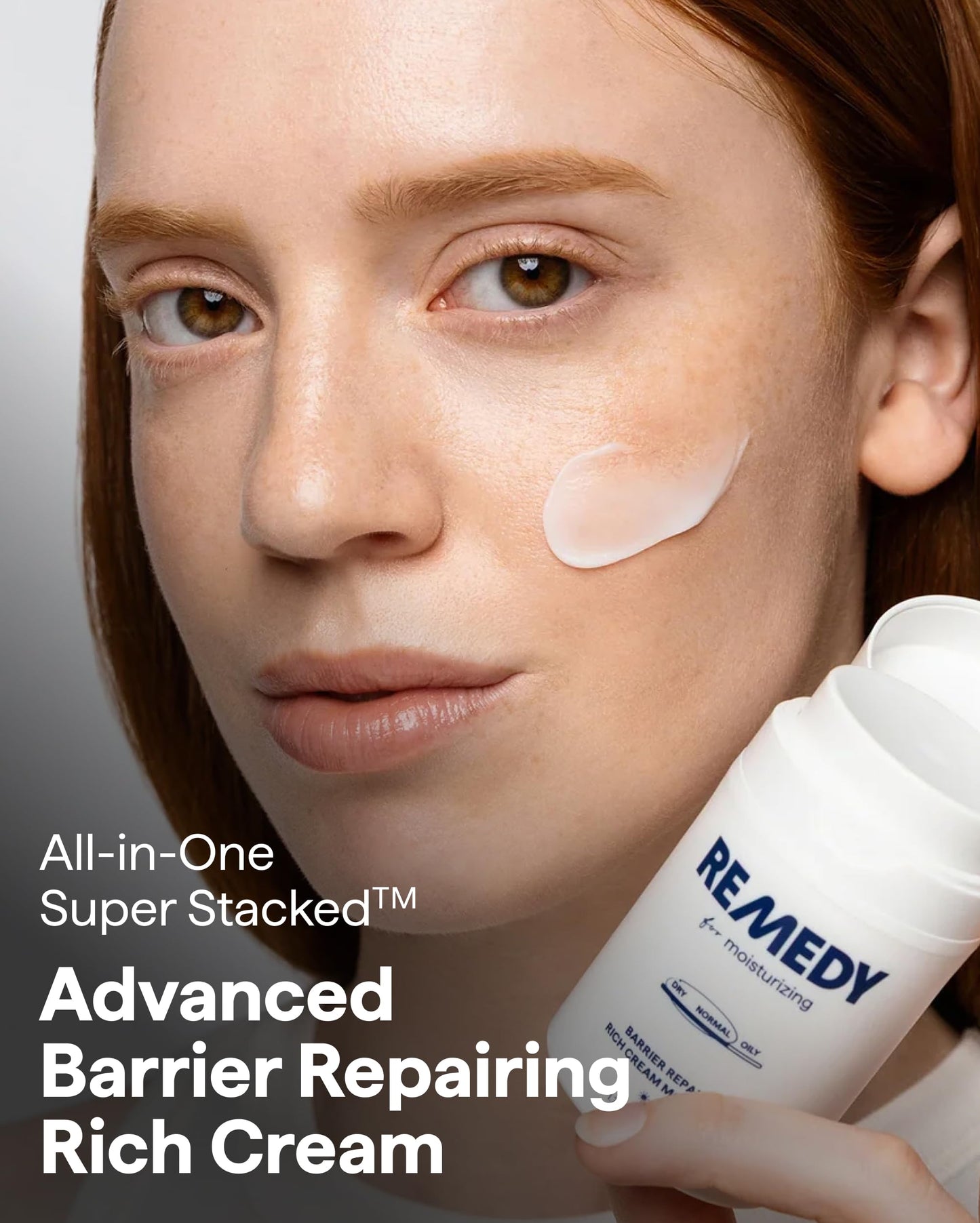 Remedy Rich Barrier Repairing Cream Face Moisturizer | Quadruple Ceramide Complex, Peptides and Squalane | Fragrance Free | Eczema Certified | Dry Sensitive Skin | By Dermatologist Dr Shah | 1.7 fl oz