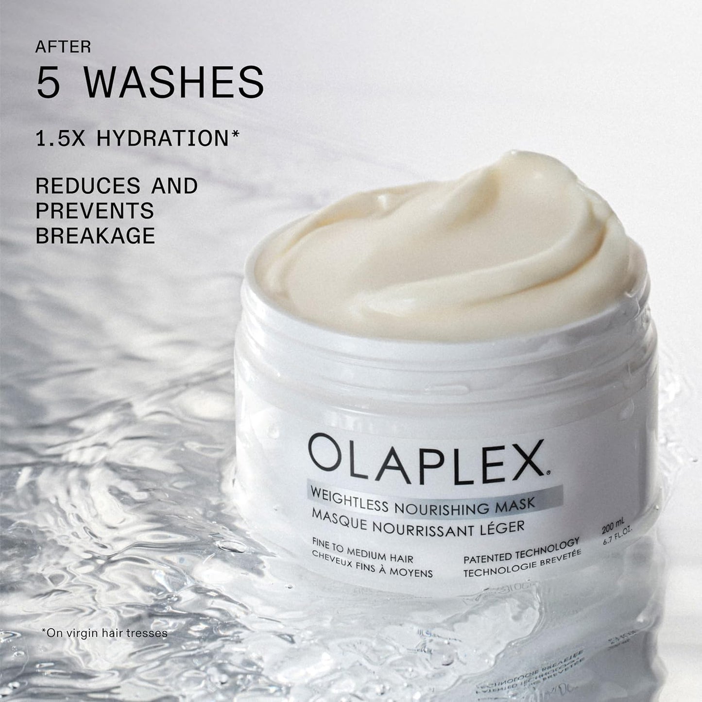 Olaplex Weightless Nourishing Mask - Hydrating Cuticle Sealing Treatment for Fine to Medium Hair | 200 ml / 6.7 Fl Oz