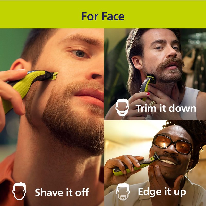 Philips Norelco OneBlade 360 Face + Body Hybrid Electric Trimmer and Shaver