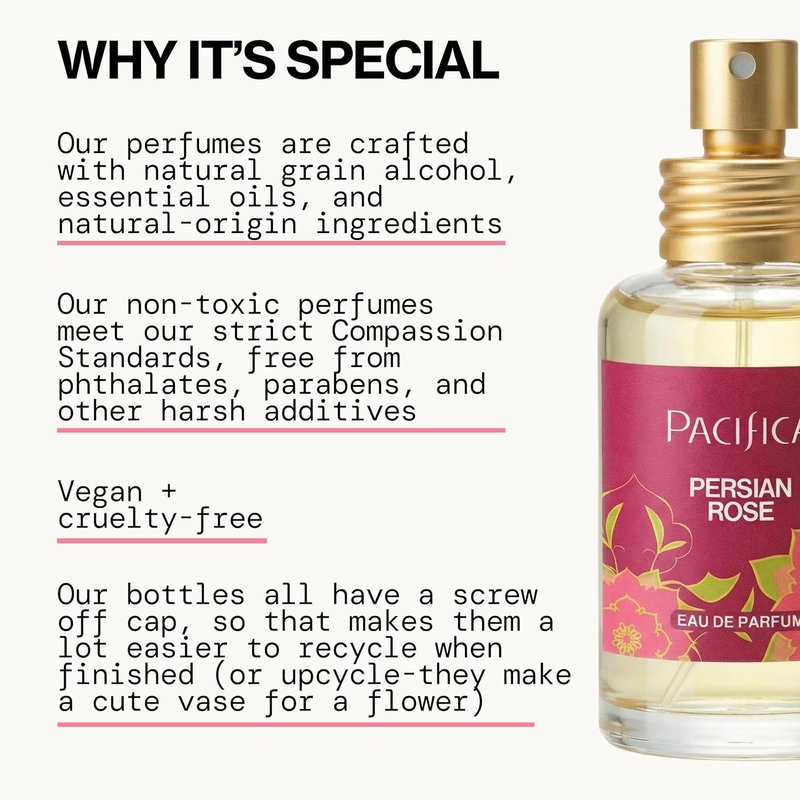Persian Rose Spray Perfume - Romantic Floral Fragrance, Vegan & Non-Toxic | 1oz