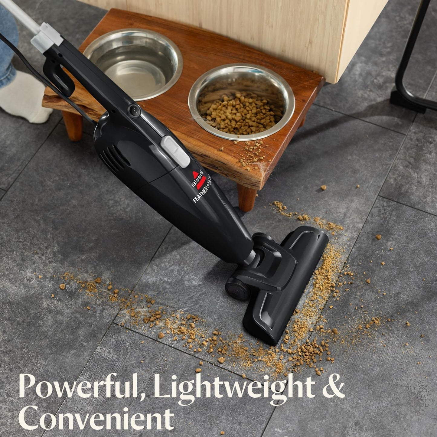 Bissell Featherweight Stick Vacuum - Lightweight Bagless Design for Hard Floors & Carpets | Black