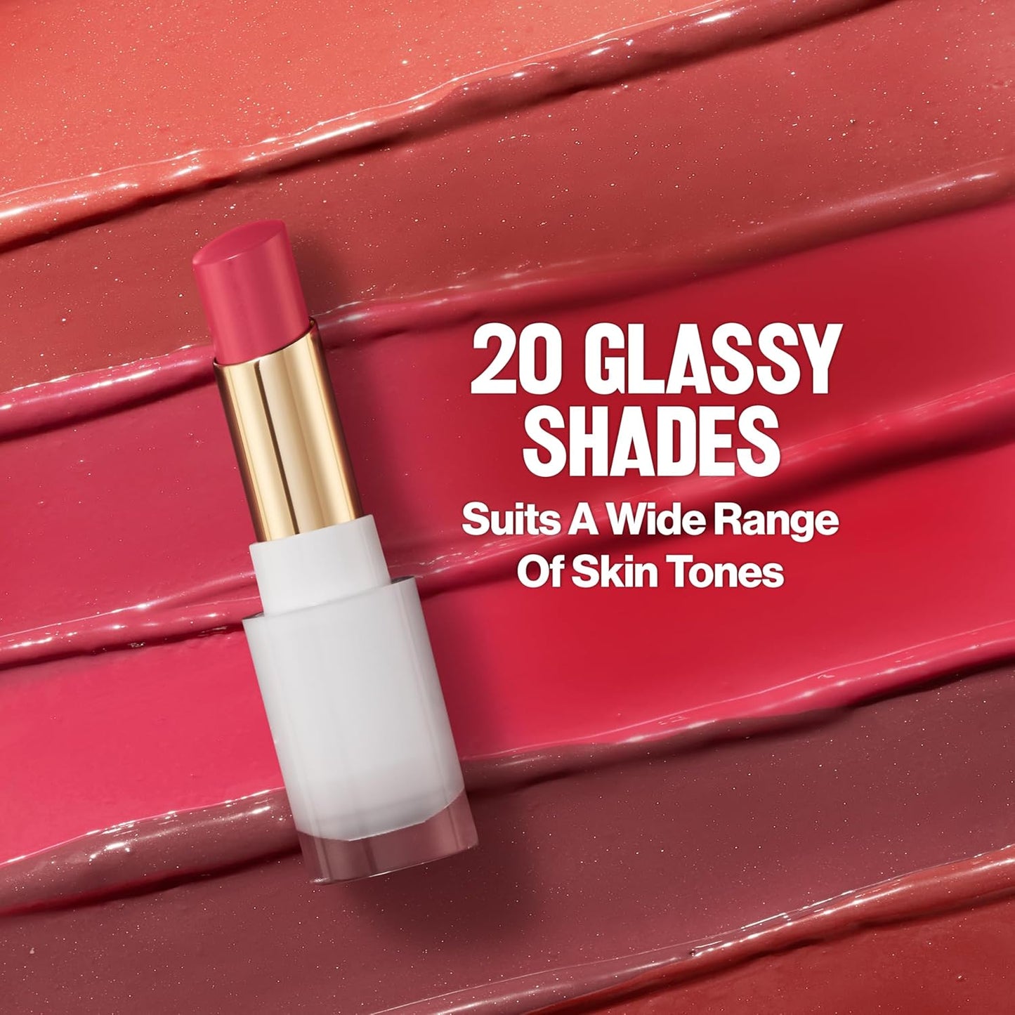 Revlon Super Lustrous Glass Shine Balm - Hydrating Tinted Lip Balm with Hyaluronic Acid | 001 Sparkling Quartz, 0.11 oz
