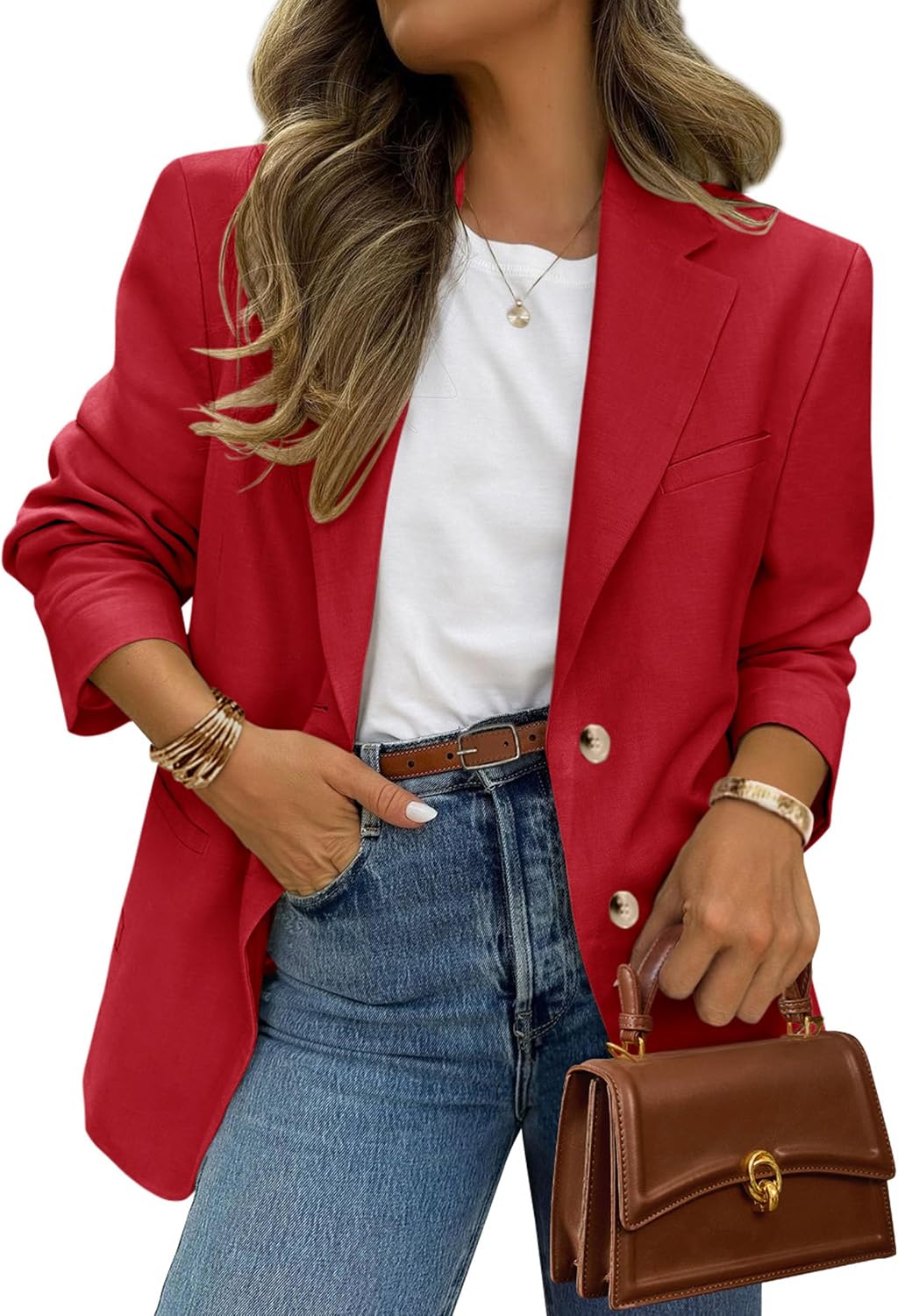 PrettyGarden Blazers for Women - Business Casual Long Sleeve Suit Jacket with Pockets | Stylish Work Blazer