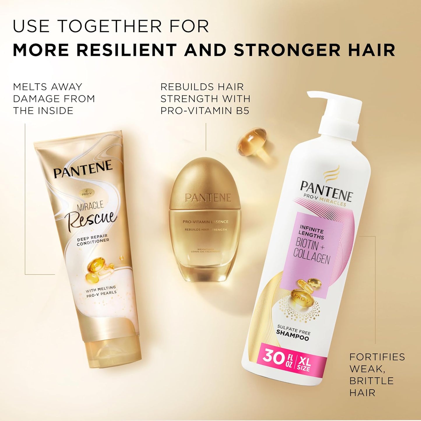 Pantene Miracle Rescue Deep Conditioner - Intense Moisture for Dry, Damaged Hair - 8 Oz