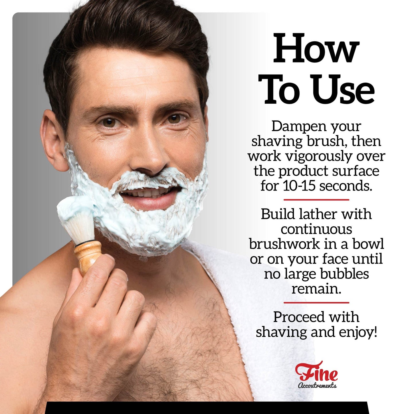 Mr. Fine 21C Men’s Shaving Soap, Builds Thick & Easy Lather, Protects From Razor Burn & Irritation, No Artificial Colors, Made In Italy, 5oz. (150ml), Platinum