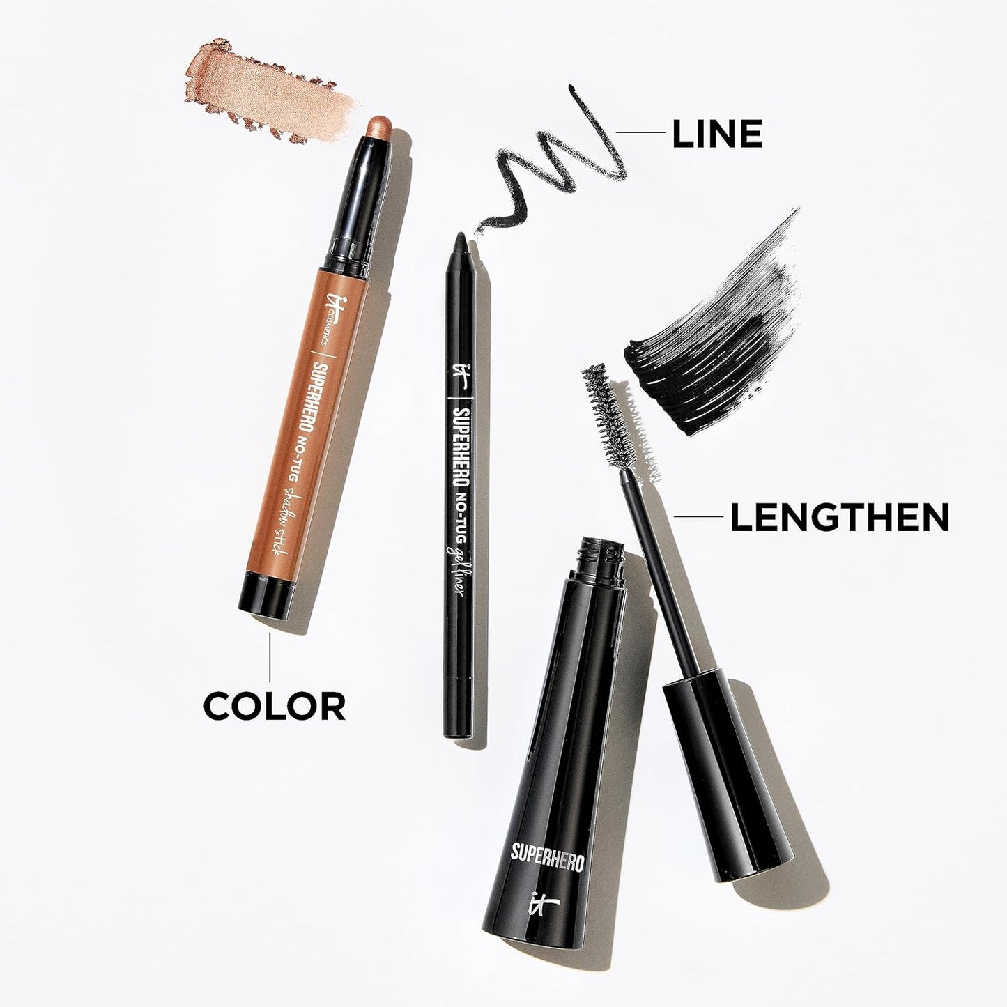 IT Cosmetics Superhero Waterproof Eyeshadow Stick - Longwear Blendable Cream for Sensitive Eyes | 0.05 oz