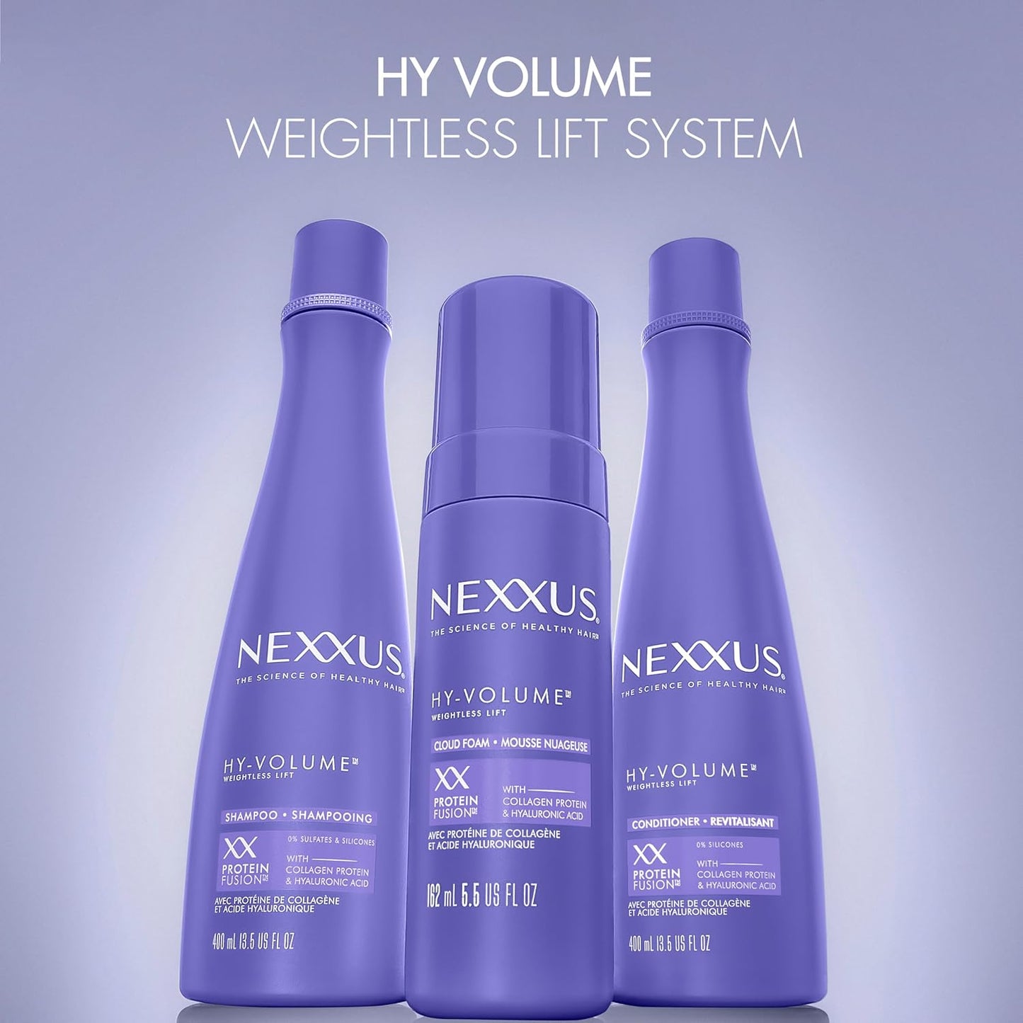 Nexxus HY-VOLUME™ Shampoo - Lift & Volume for Flat Hair | 13.5 oz with Hyaluronic Acid