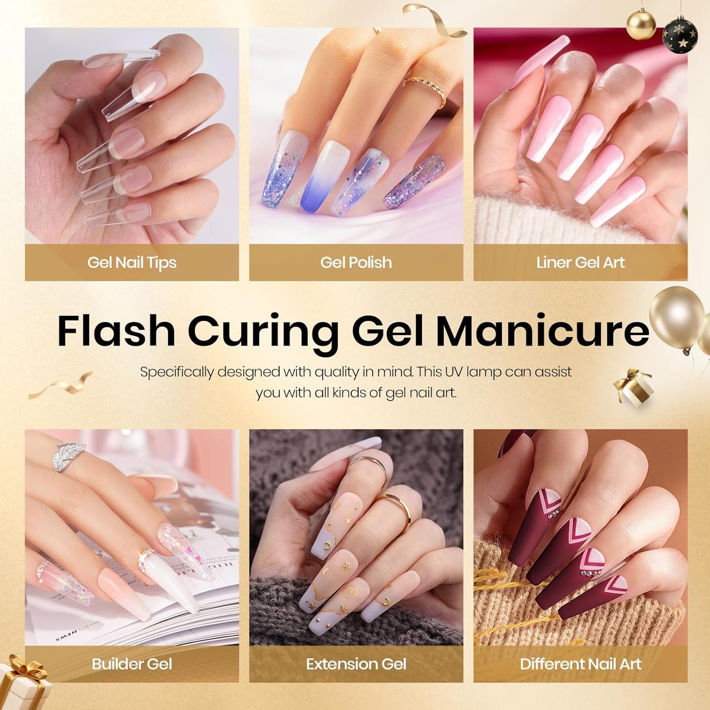 Mini UV Light for Gel Nails - Smart Sensor Flash Curing, Portable LED Manicure Tool | Fast & Easy DIY Nail Art