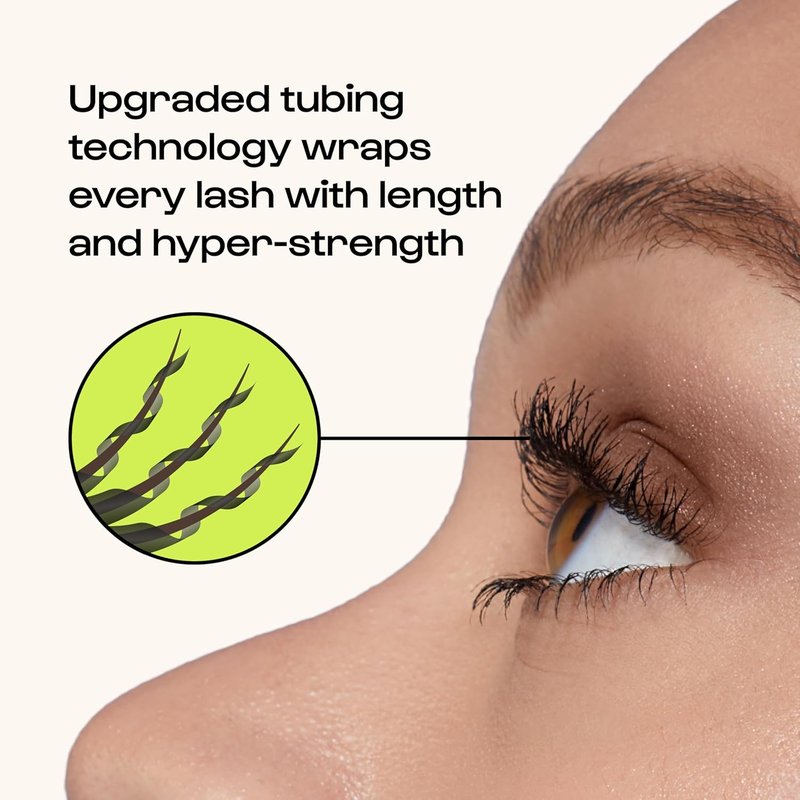 Alleyoop Tubing Mascara - Lengthening Smudge-Proof Formula for Sensitive Eyes | Vegan & Biotin Infused, Mini 4 mL