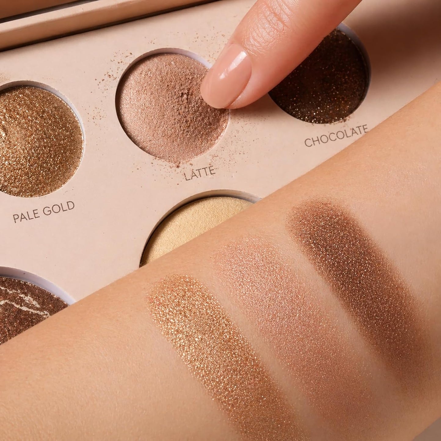 Baked Face Palette for Mature Skin - Bronzer, Blush, Highlighter & Eyeshadows | Vegan, Cruelty-Free, Travel-Friendly