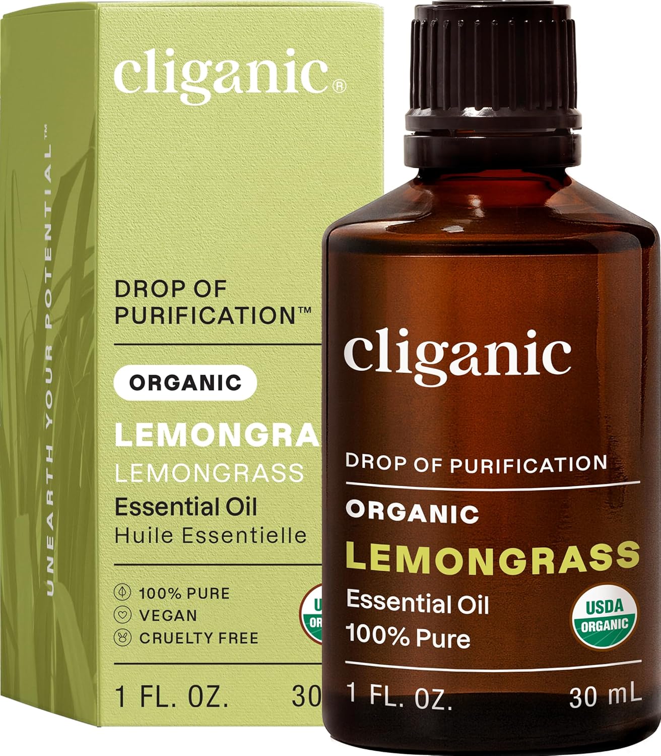 Cliganic Organic Lavender Essential Oil - 100% Pure Aromatherapy Oil | Non-GMO, 15ml