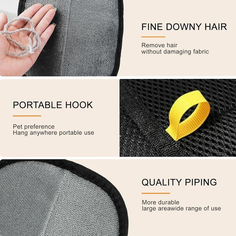 Aoawncav Pet Hair Removal Glove, Newly Upgraded Electrostatic Gloves Pet Hair for Dogs & Cats, Washable and Reusable Hair Remover Tool for Carpet, Curtain, Clothing, Couch, Car Seat - 1 Pcs