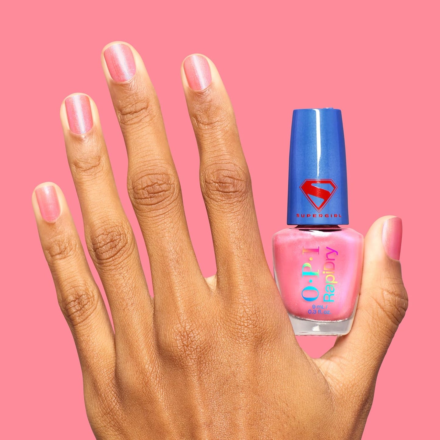 OPI RapiDry Quick Dry Nail Polish - Smudge Proof & Fast Drying | Vegan Formula | Supergirl Limited Edition