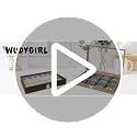 Wudygirl Jewelry Organizer with Lid - 8 Grid Sunglasses & Accessories Tray 13.7"x9.4" Beige