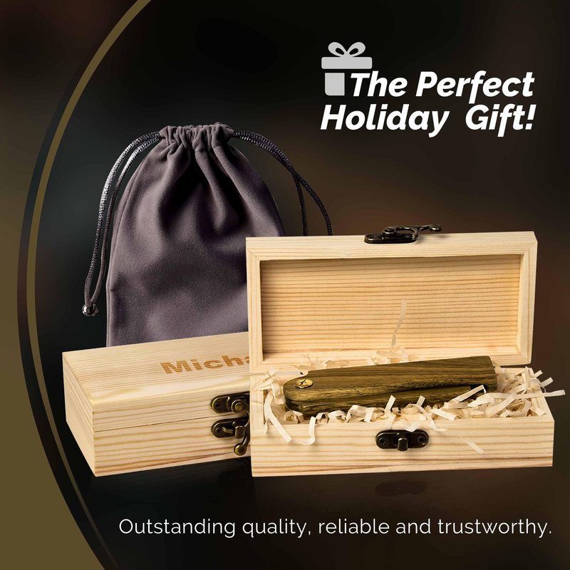 Personalized Wooden Beard Comb for Men, Custom Folding Pocket Comb for Moustache Beard & Hair Sandalwood Combs,Gift for Men