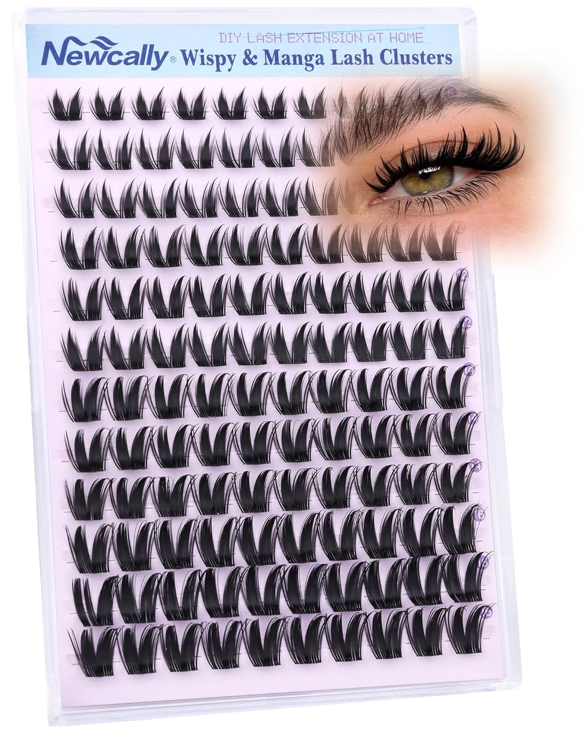 Lash Clusters Kit - Wispy Natural C-Curly Eyelash Extensions | DIY Volume Lashes 10-16MM
