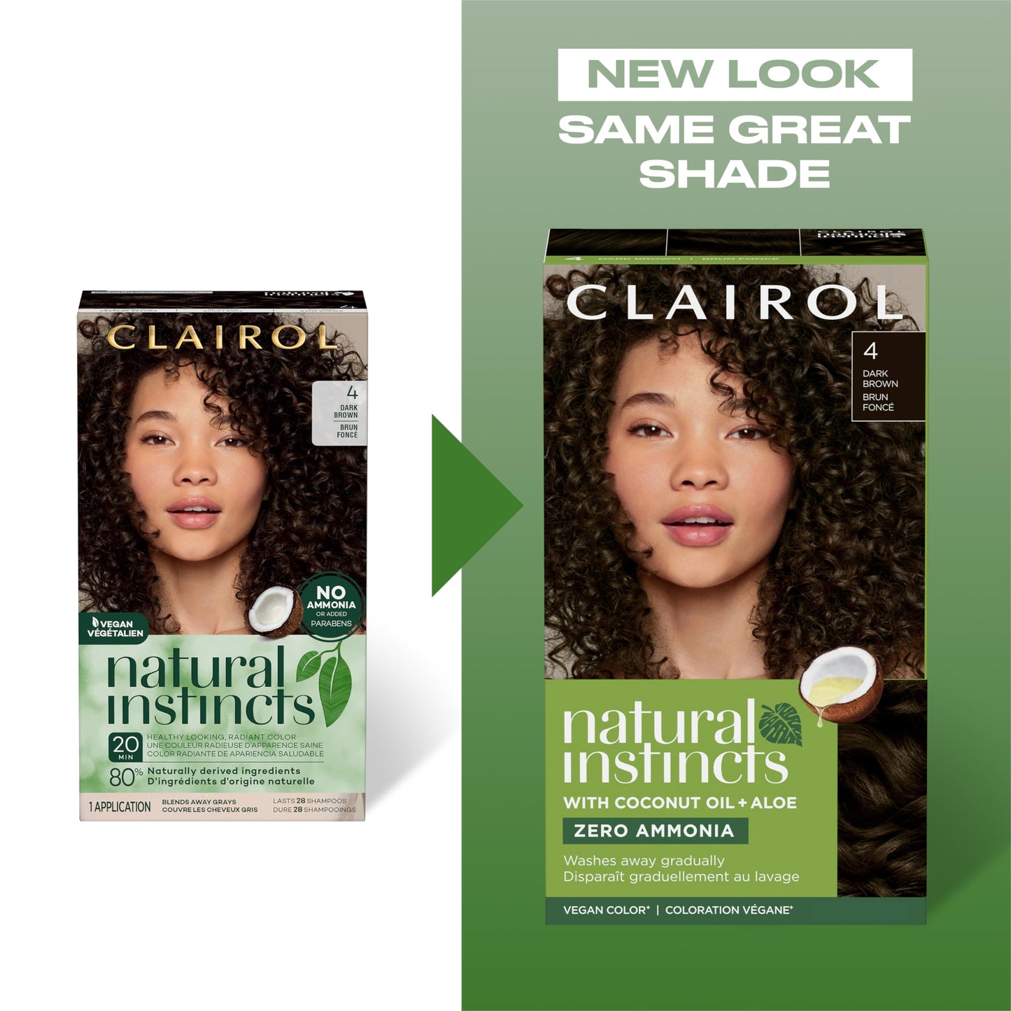 Clairol Natural Instincts Demi-Permanent Hair Dye, 7RG Dark Rose Gold Blonde | Ammonia‑Free, Vegan Hair Color with Coconut Oil & Aloe Vera | Pack of 1