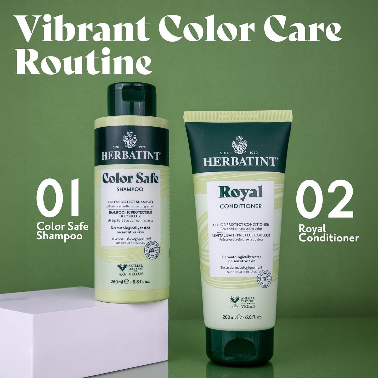 Herbatint Royal Conditioner - Aloe Vera & Jojoba Oil for Color-Treated Hair | Deep Moisturizing 6.8 fl oz