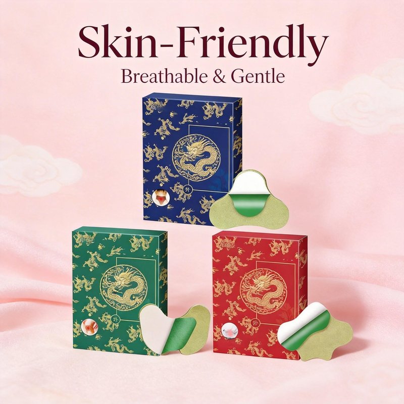 Women Moxibustion Patches Natural Herbal Moxa Self-Heating Warming Pads Acupoint Care for Body Relaxation Skin-Friendly Adhesive Patches 36 Pcs