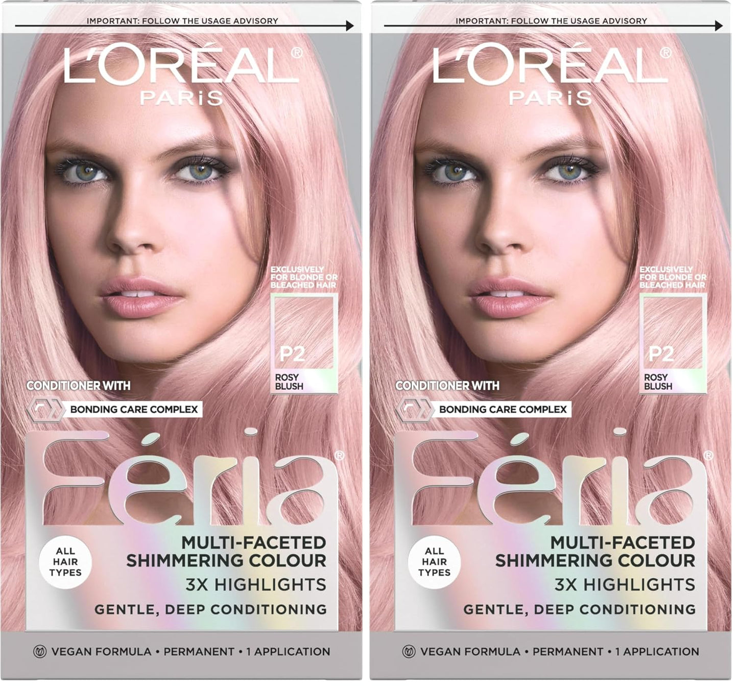 L’Oreal Paris Feria Hair Color - High Intensity Jet Black Dye for 3X Highlights | 1 Kit