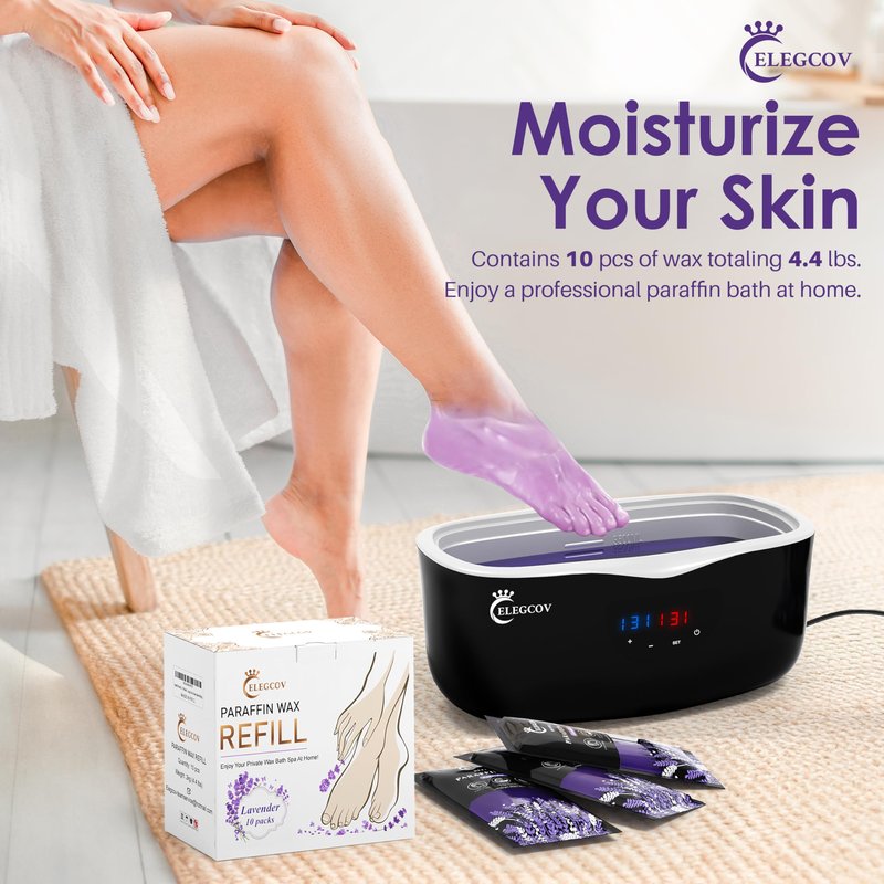 Paraffin Wax Kit - Paraffin Wax Refills - Paraffin Wax for Hand and Feet Refill, Paraffin Wax for Hands, Skin Moisturizing, Non-Greasy, Easy-Peeling