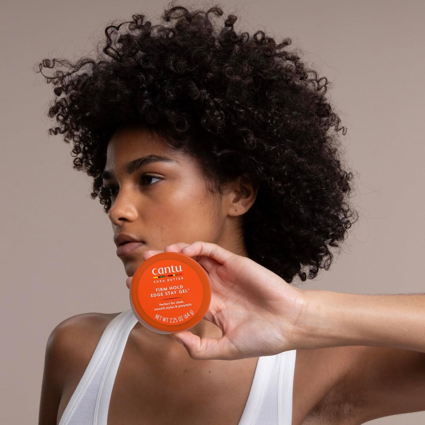 Cantu Extra Hold Edge Stay Gel - Long-Lasting Hold for Smooth Edges | 2.25 Oz