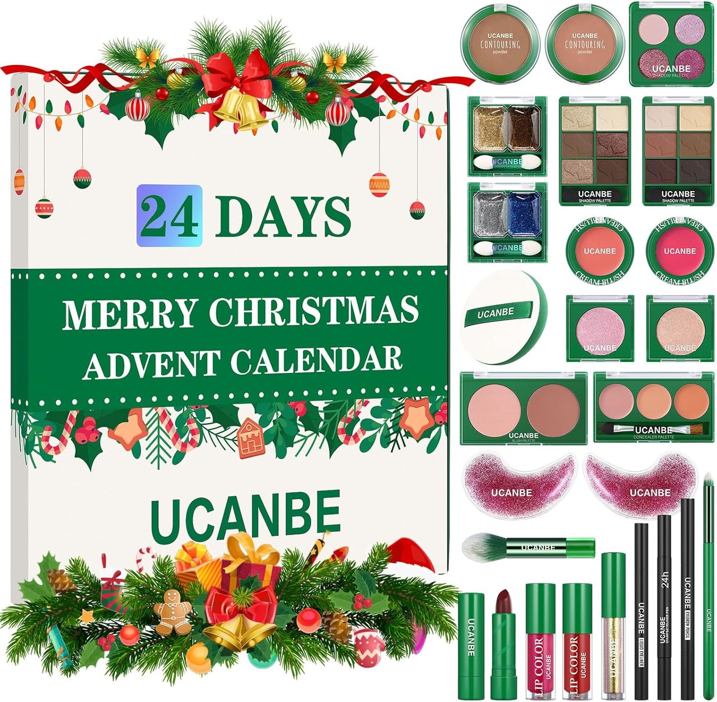 Makeup Advent Calendar 2025 - 24 Days of Christmas Beauty Gifts for Women & Teens | Holiday Countdown Set