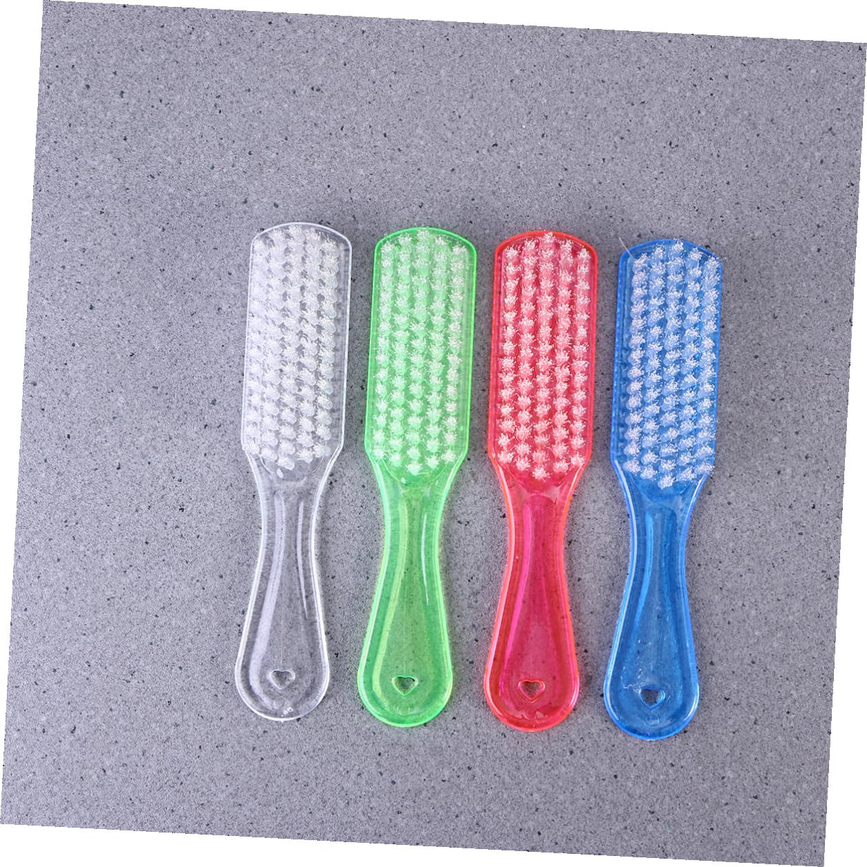 Scrubbing Brush for Cleaning 4Pcs Soft Bristle Laundry Brush Multi-Purpose Household Cleaning Tool for Clothes Shoes and Hair Wash Efficient Dirt Removal Random Color