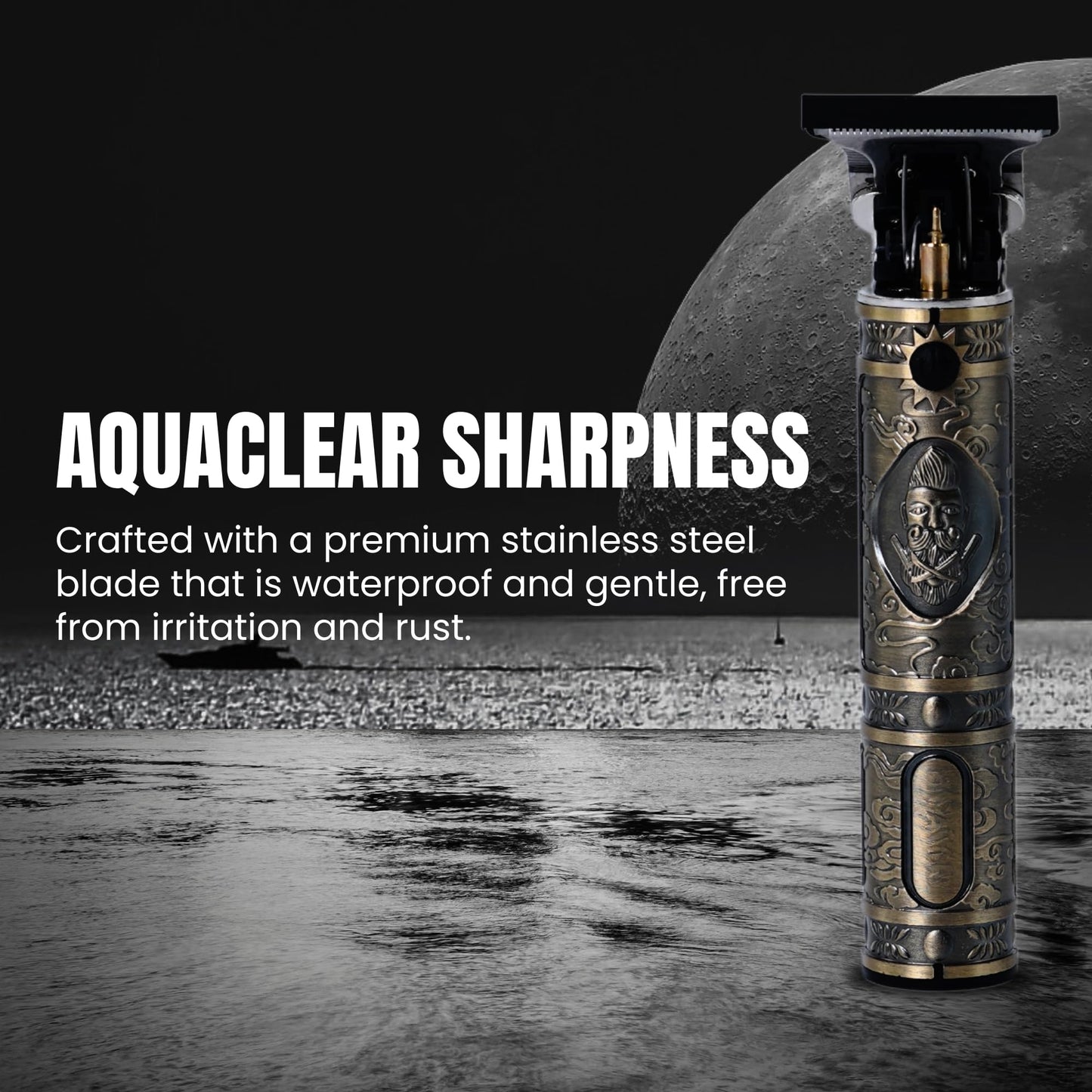 Hair Clippers for Men Professional Kit - Portable Cordless Clippers for Men w/ 7hrs Run Time - Ideal Mens Grooming Kit w/Low Noise Function - Rechargeable Beard Trimmer & Haircut Machine (Bronze)