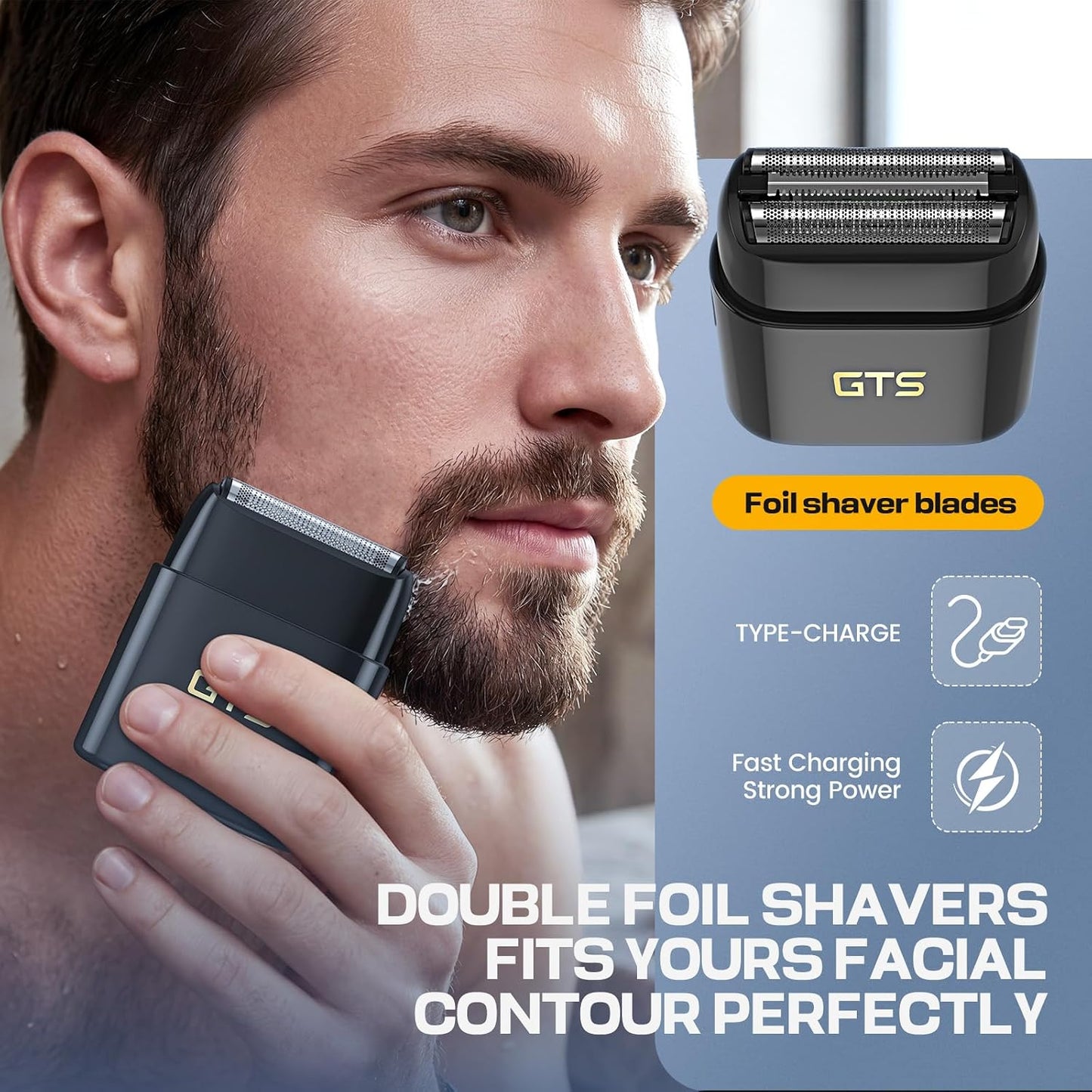 Professional Hair Clippers for Men - Cordless Haircut Kit with Beard Trimmer & IPX7 Electric Shaver | Rechargeable, LED Display, Black