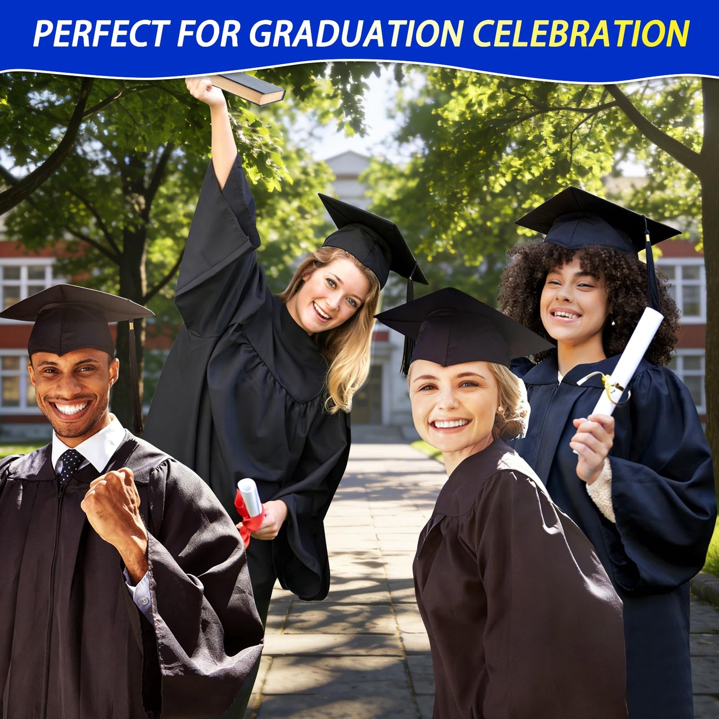 Suyeah Graduation Cap Headband, Secures Your Grad Cap Upgrade Insert Hairstyle Hat Accessories Hairband, Grad Hat Hairband Insert, 2026 Graduation Gifts