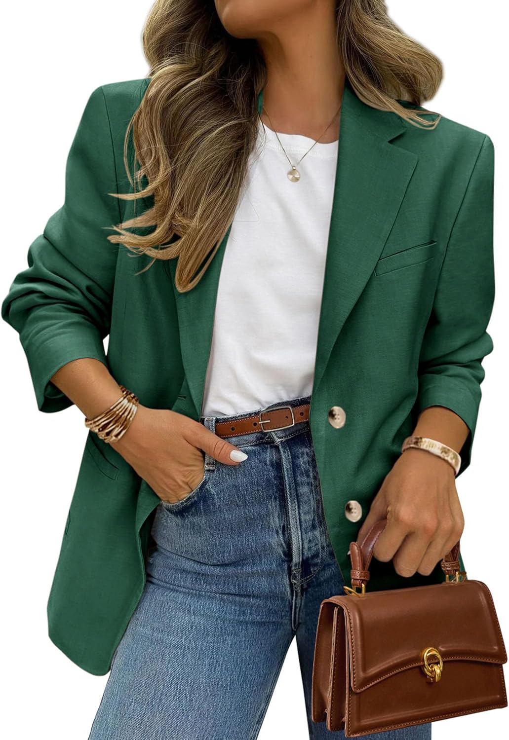 PrettyGarden Blazers for Women - Business Casual Long Sleeve Suit Jacket with Pockets | Stylish Work Blazer