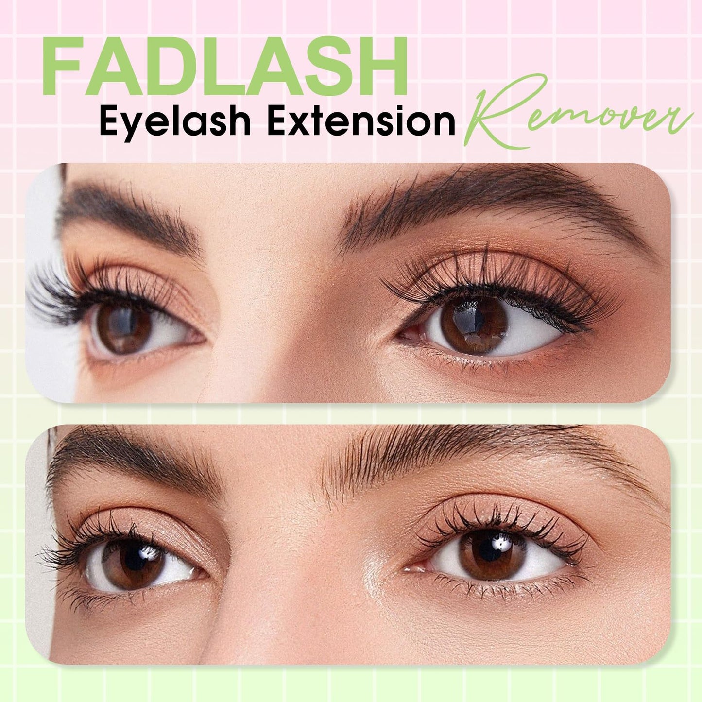 Lash Extension Remover 10g Cream Eyelash Extension Remover Dissolves Powerful Eyelash Glue Remover Low Irritation Eyelash Remover for Lash Extensions Lash Glue Remover by FADLASH (Hami Melon)
