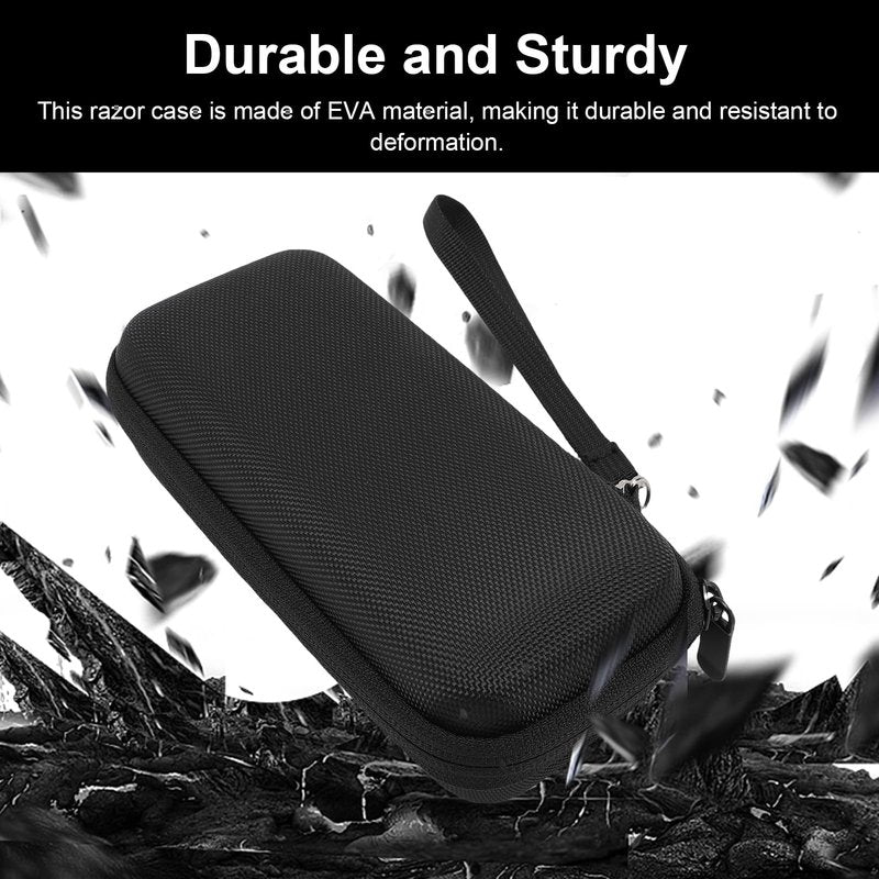 Diyeeni Hard EVA Travel Case Face and Body Hybrid Electric Trimmer Shaver, Protective Organizer with Mesh Pocket for Small Accessories, for QP2520 QP2630 QP2530 QP6510 QP6520 QP653