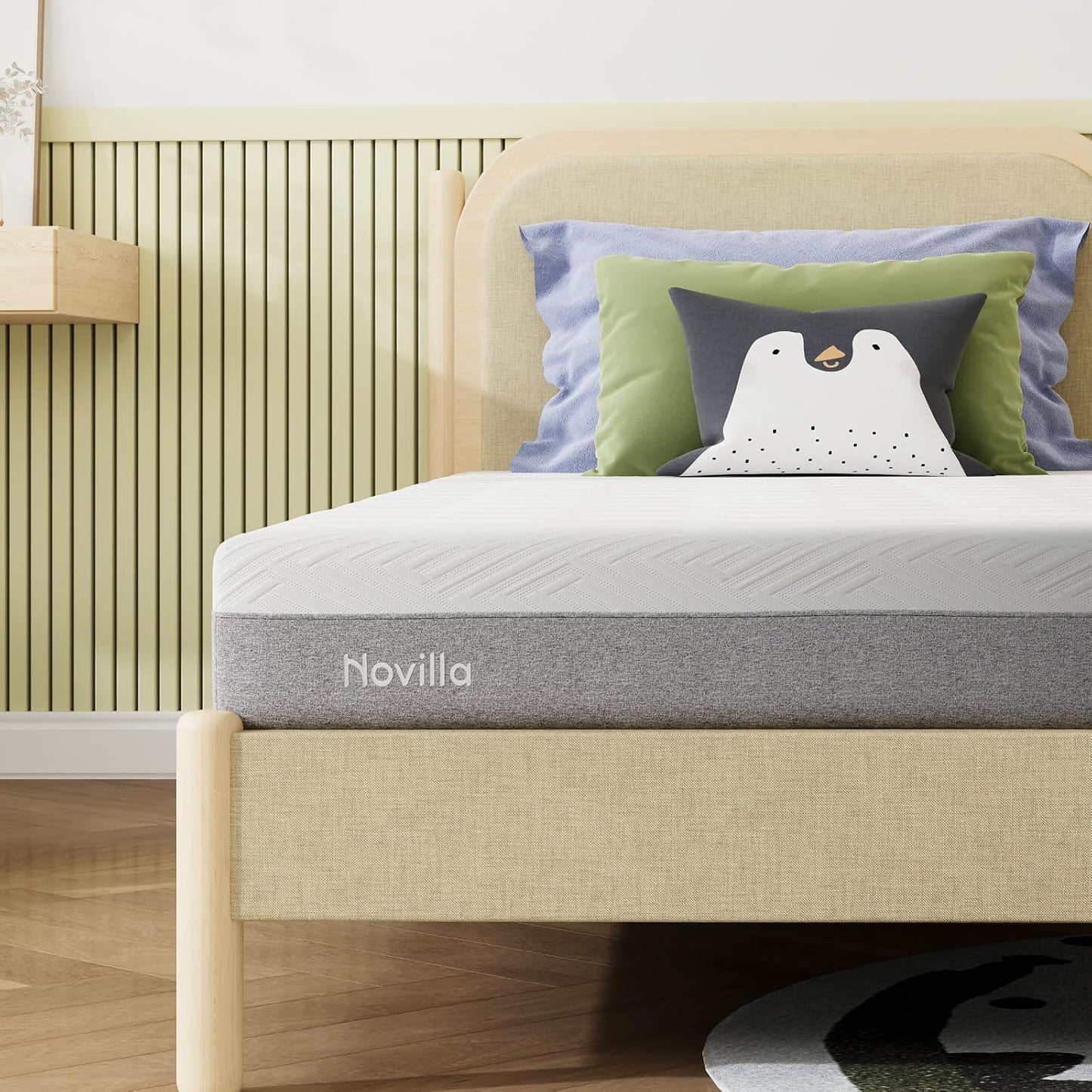 Novilla Bliss Queen Size Mattress - 12" Gel Memory Foam for Cool Sleep & Pressure Relief | Medium Plush Feel