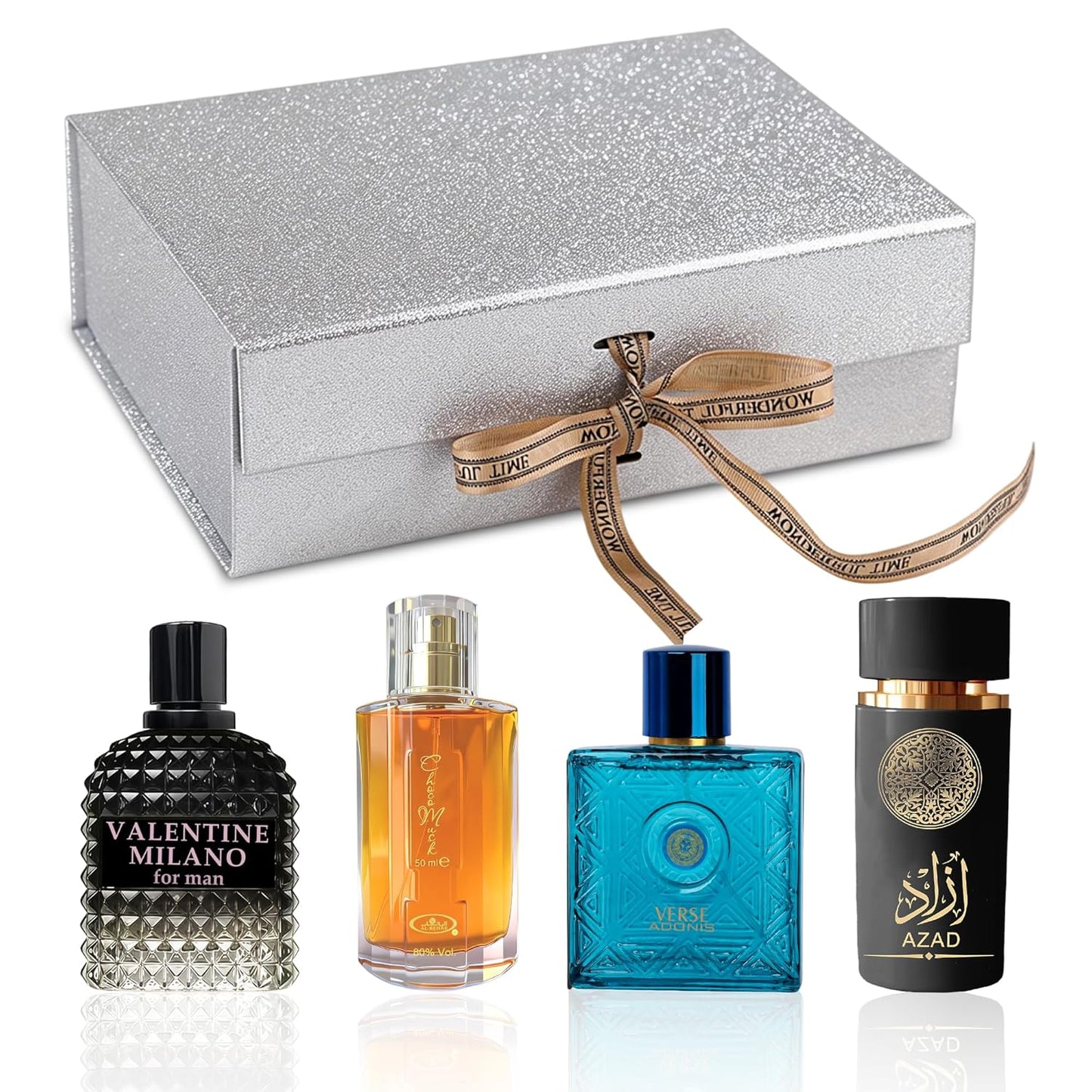 Men's Cologne Gift Set - Luxury Fragrance Collection in Premium Box | Perfect Valentine's Day Gift - 4 x 3.4 FL oz