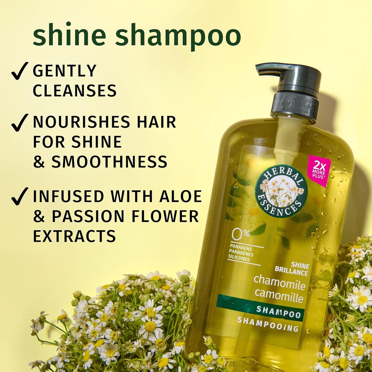 Herbal Essences Shine Collection Shampoo - Nourishing Formula for Radiant Hair | 33.8 fl oz