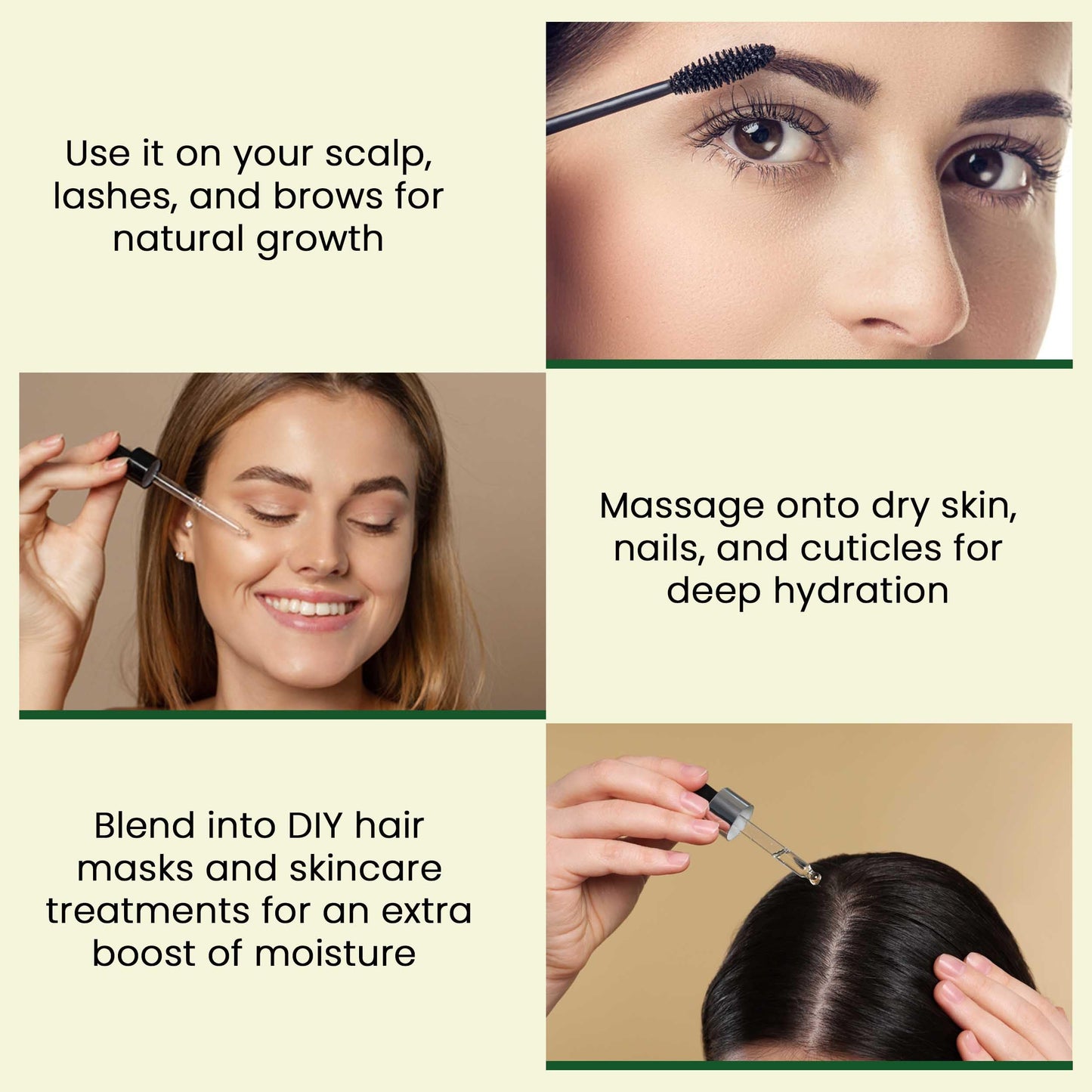 Pure Castor Oil (10oz) - Cold Pressed 100% Castor Oil for Hair Growth, Skin, Eyebrows, Eye Lashes, Nails & Cuticles - Hexane Free, Natural & Unrefined - Includes Dual Mascara, Dropper & LuxoLook