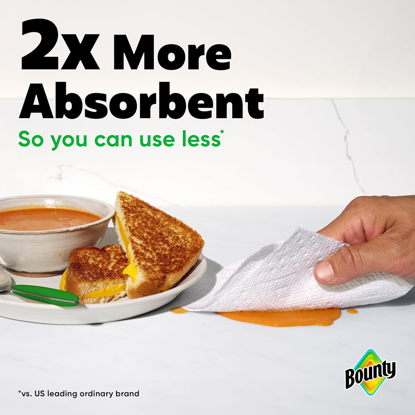 Bounty Select-A-Size Paper Towels - White, 8 Triple Rolls | Equivalent to 24 Regular Rolls