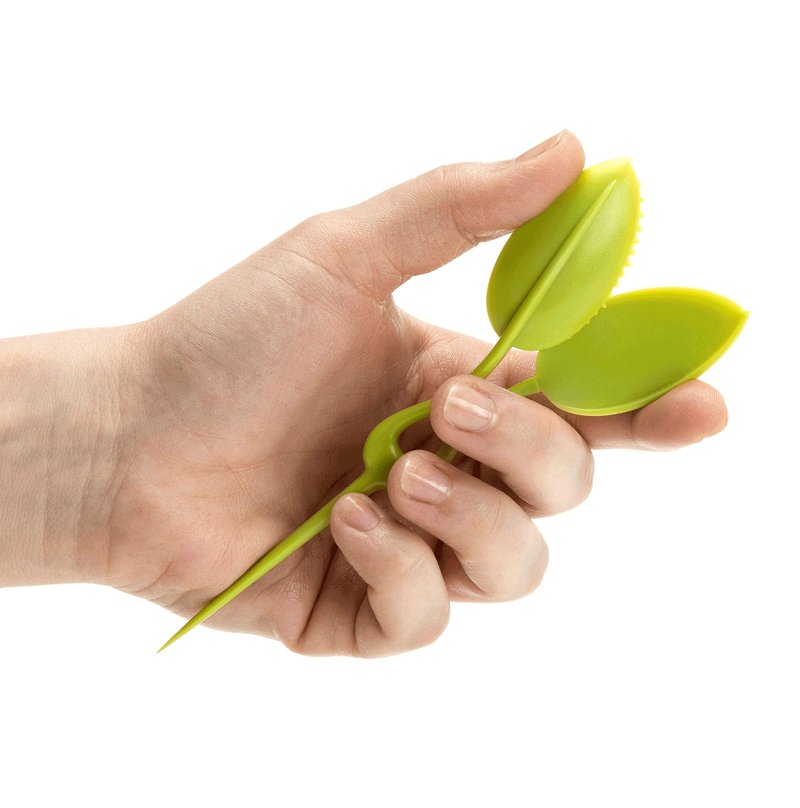 Peleg Design Leafers Herb Scissors Set, Multipurpose Plastic Cutting Shears for Snipping Herbs, Green Herb Cutter with Leaf Design - Kitchen Gadget