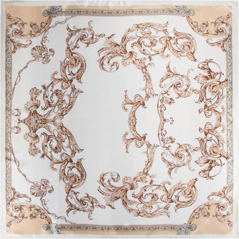 Silk-Like Head Scarf for Women - Printed Square Hair Bandana | 35 Inches