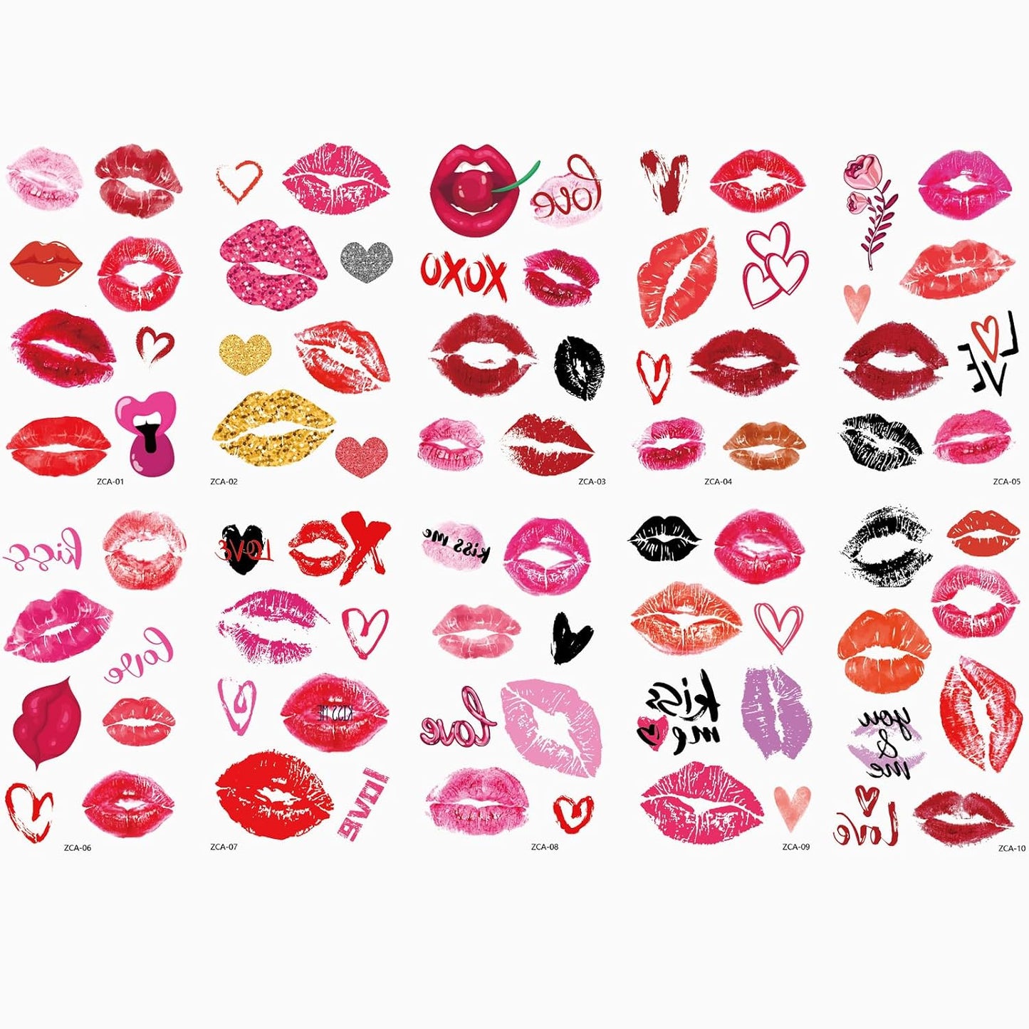 Soccer Temporary Tattoos - Waterproof Cartoon Face Stickers | 6 Fun Styles for Party Makeup