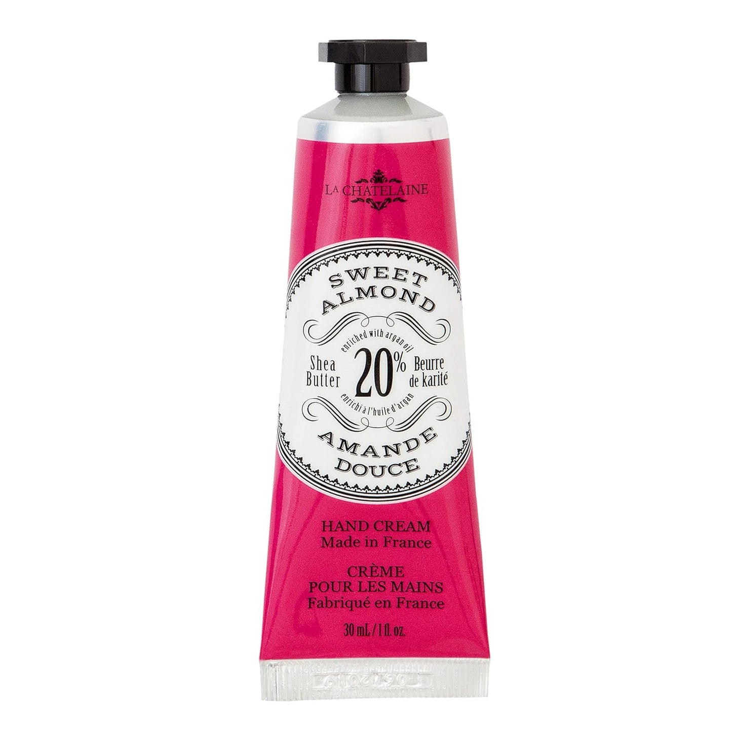 La Chatelaine Shea Butter Hand Cream - Organic Argan Oil, Moisturizing & Nourishing | Travel Size 1 oz/30ml - Amber Cashmere